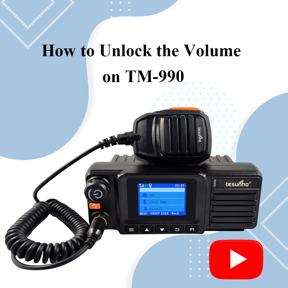 How to Unlock The Volume on Mobile Radio TM-990