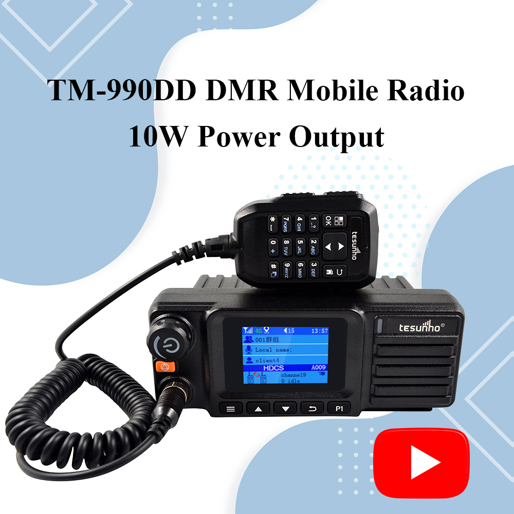 TM-990DD DMR Mobile Radio 10W Power Output