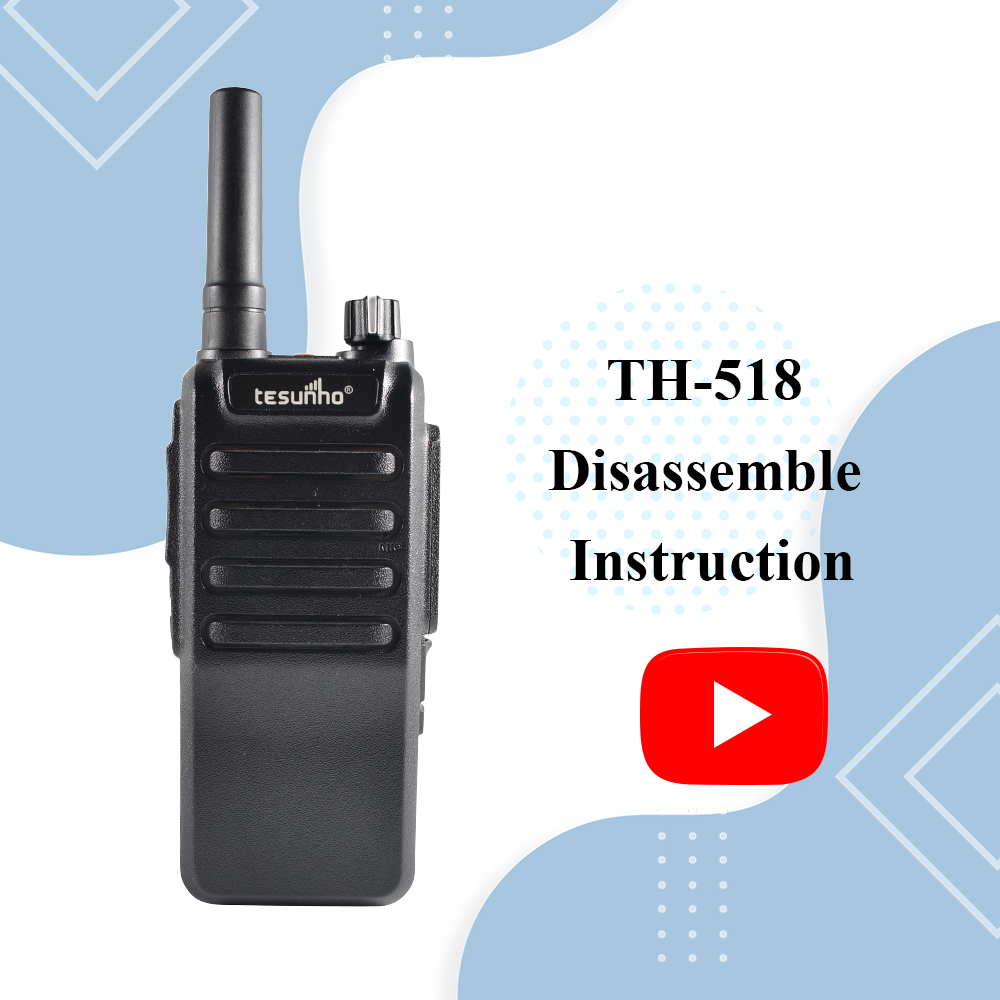 TH-518 Walkie Talkie Disassemble Instruction