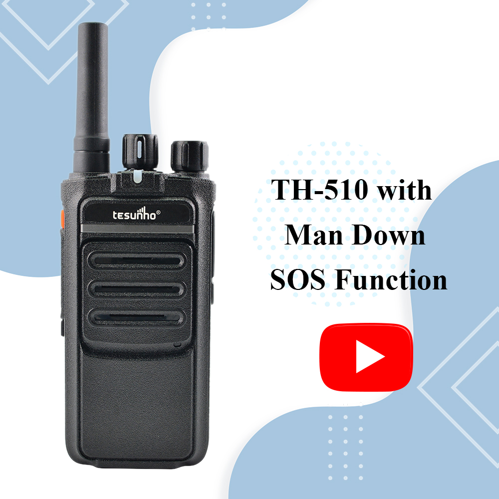 TH-510 PoC Walkie Talkie with Man Down SOS Function