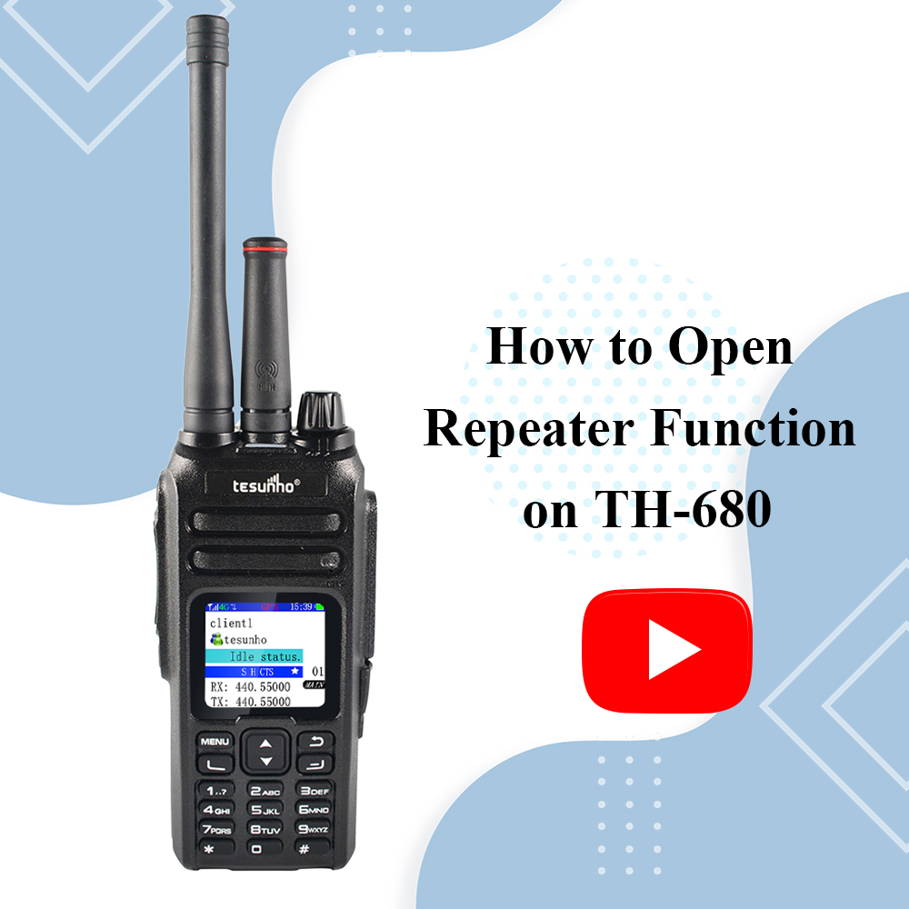 How to Open Repeater Function on TH-680