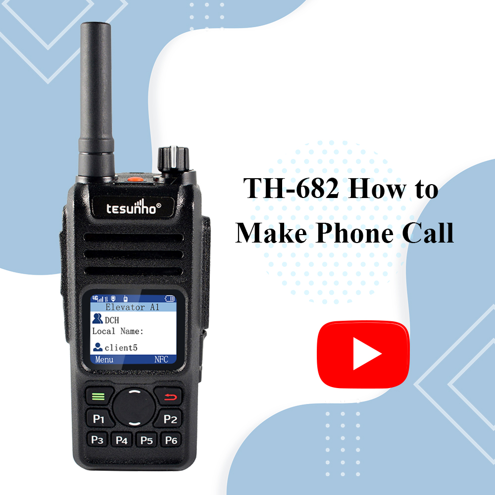 TH-682 Two Way Radio- How to Make Phone Call