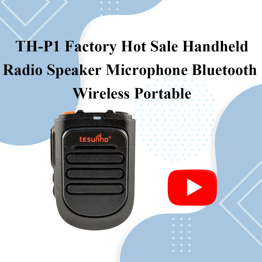 TH-P1 Factory Hot Sale Handheld Radio Speaker Microphone Bluetooth Wireless Portable