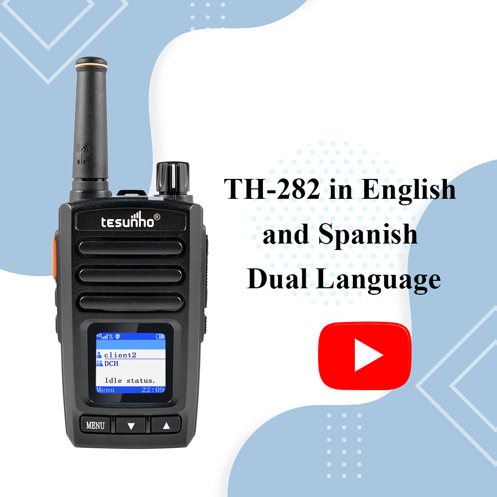 TH-282 PoC Radio In English and Spanish Dual Language