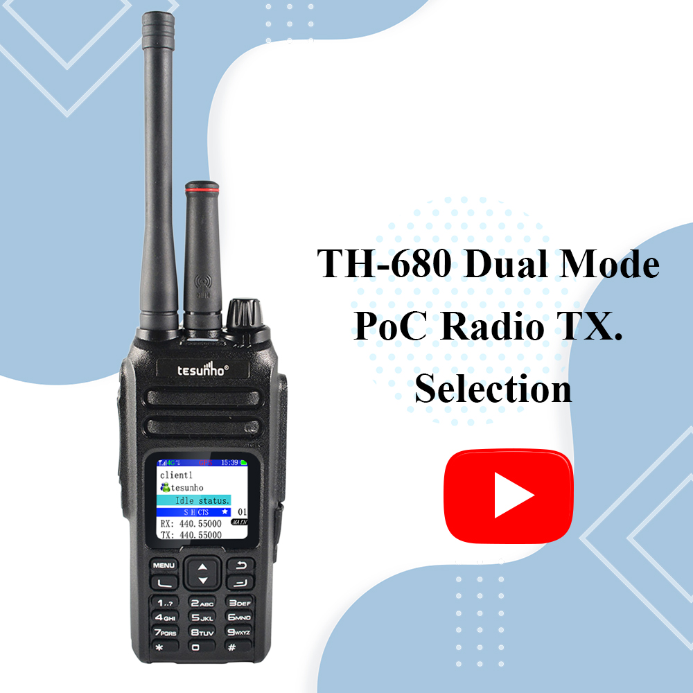 TH-680 Dual Mode PoC Radio TX. Selection