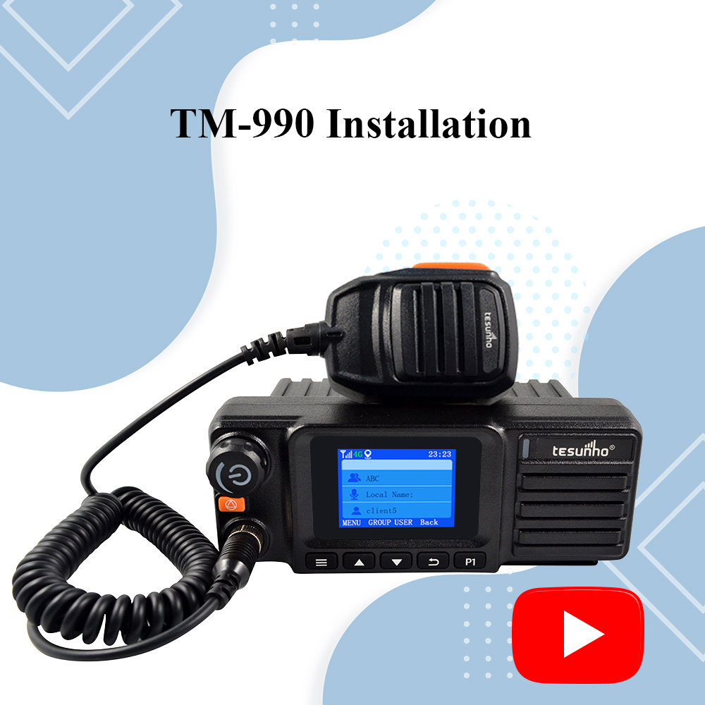 TM-990 Car Mobile Radio Installation