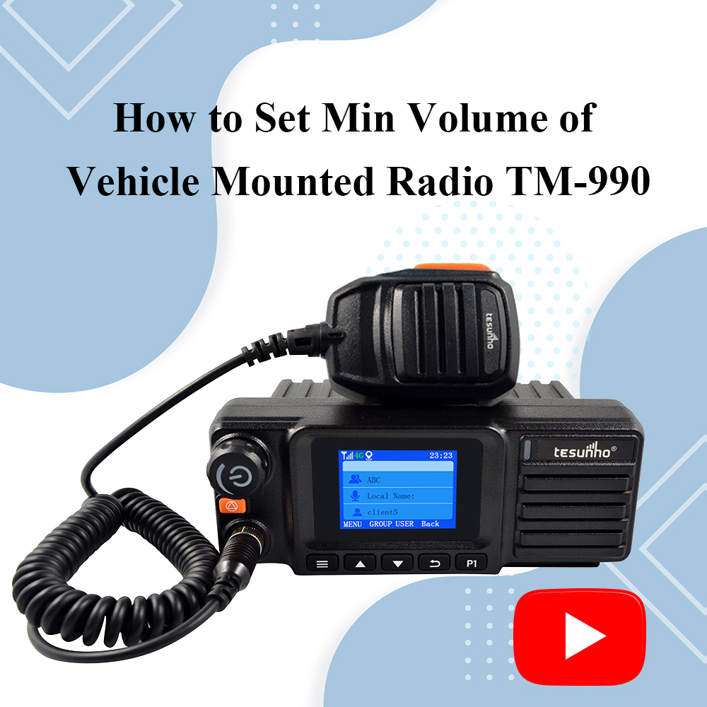 How to Set Min Volume Of Vehicle Mounted Radio TM-990
