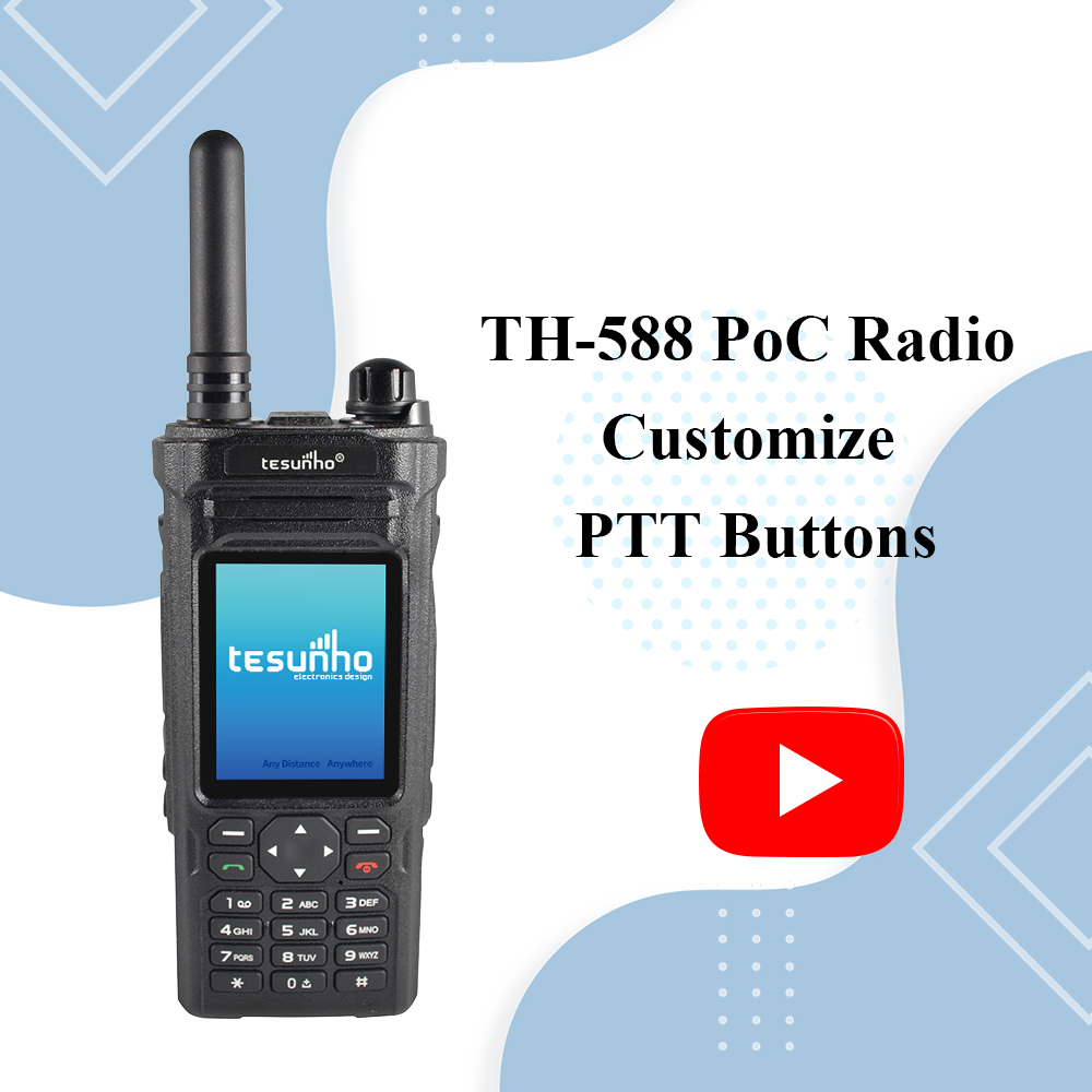 TH-588 PoC Radio Customize PTT Buttons