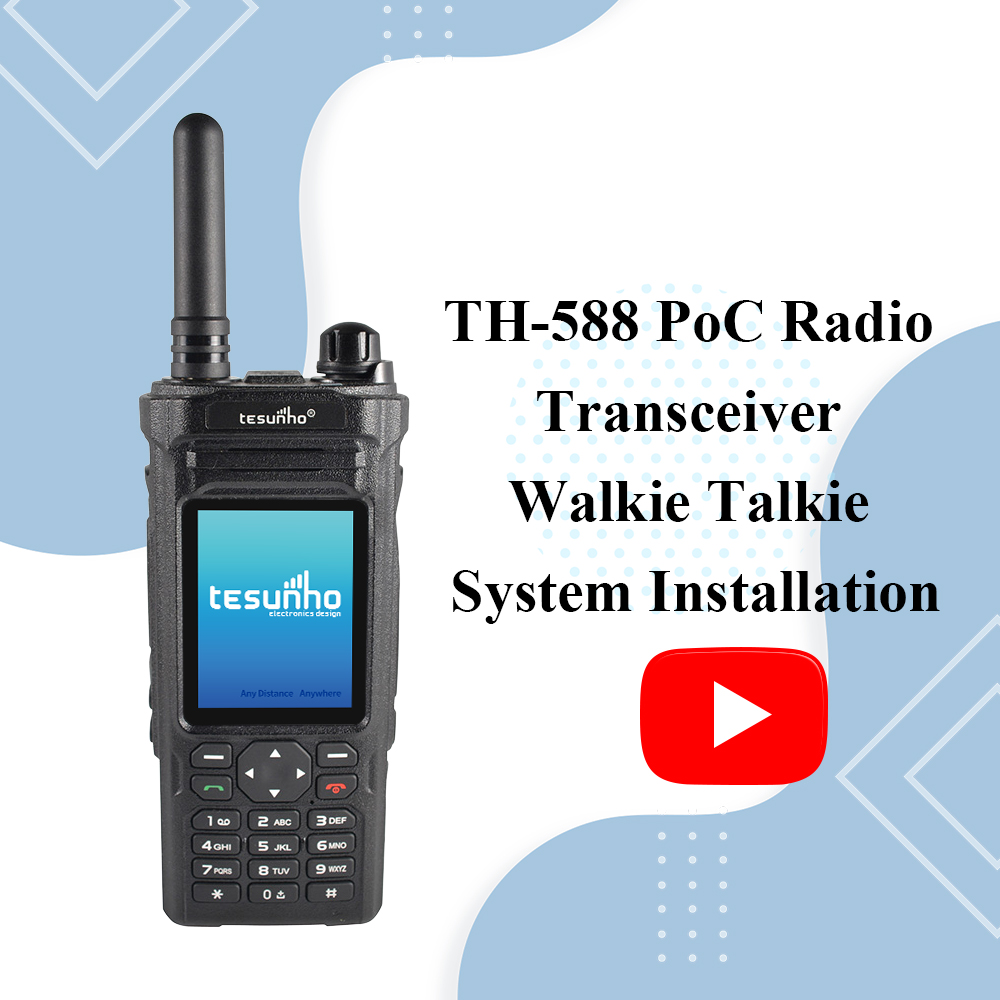 TH-588 PoC Radio Transceiver /Walkie Talkie System Installation