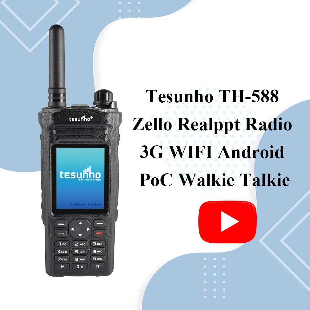 Tesunho TH-588 Zello Realppt Radio 3G WIFI Android PoC Walkie Talkie