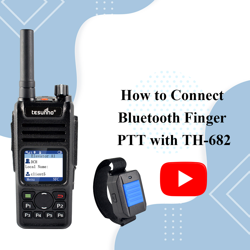 How to Connect Bluetooth Finger PTT with TH-682