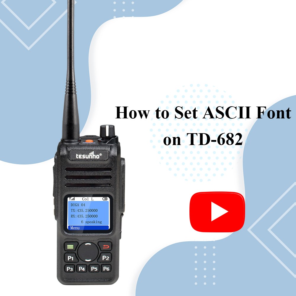 How to Set ASCII Font On TD-682