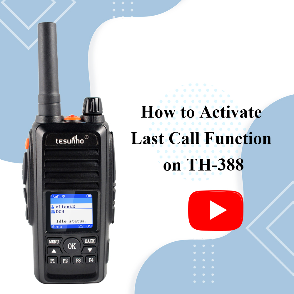 How to activate Last Call Function on TH-388