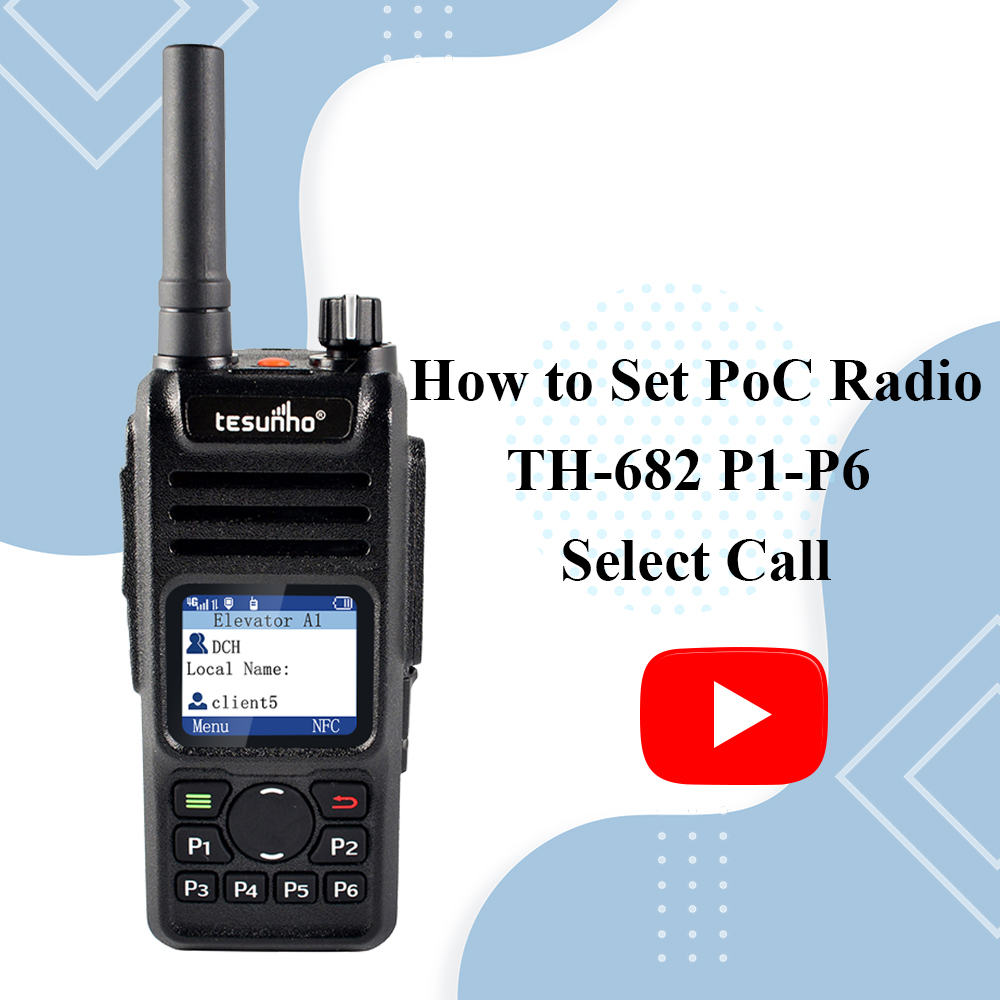 How to Set PoC Radio TH-682 P1-P6 Select Call