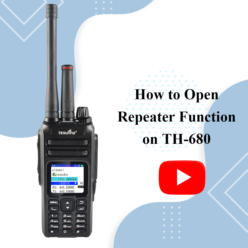 How to Open Repeater Function on TH-680