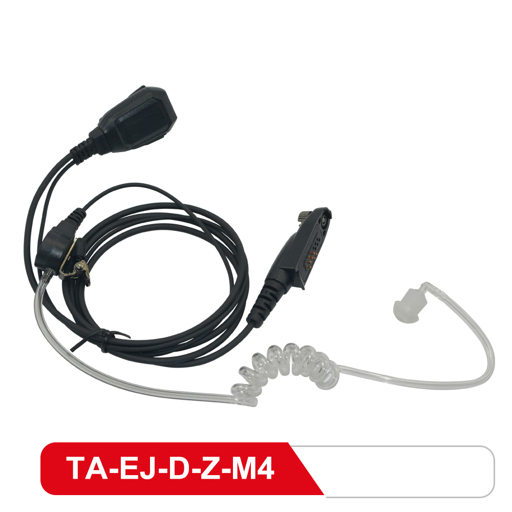Wired Clear Security TA-EJ-D-Z-M4 Airtube Earphones With Mic For Walkie Talkie